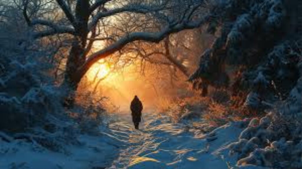 Quick winter-ish walk view that snaps me out of spirals and boosts emotional wellbeing.